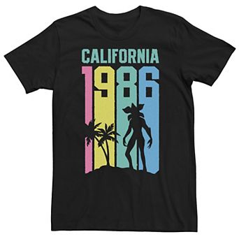 Big & Tall Netflix Stranger Things 1986 Demogorgon In California Tee