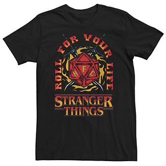 Big & Tall Netflix Stranger Things Roll For Your Life Tee