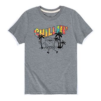 Boys 8-20 Spongebob Tie Dye Chillin Graphic Tee