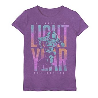 Disney's Buzz Lightyear Girls 7-16 "To Infinity And Beyond" Buzz Words Graphic Tee