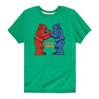 Boys 8-20 Rock Em Sock Em Robots Logo Graphic Tee