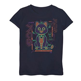 Disney's Buzz Lightyear Girls 7-16 Robot Sox Schematic Graphic Tee