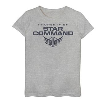 Disney's Buzz Lightyear Girls 7-16 "Property Of Star Command" Logo Graphic Tee