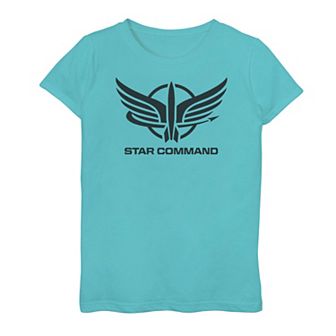 Disney's Buzz Lightyear Girls 7-16 Star Command Logo Graphic Tee