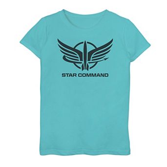 Disney's Buzz Lightyear Girls 7-16 Star Command Logo Graphic Tee