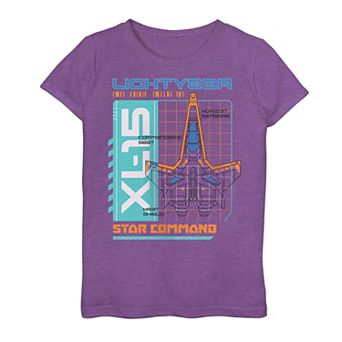 Disney's Buzz Lightyear Girls 7-16 XL-15 Schematic Graphic Tee