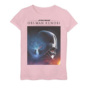 Girls 7-16 Star Wars Obi-Wan Kenobi Darth Vader Vs Obi-Wan Kenobi Galaxy Fight Graphic Tee