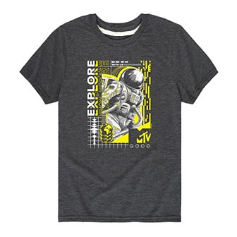 Boys 8-20 MTV Logo Moon Person Graphic Tee