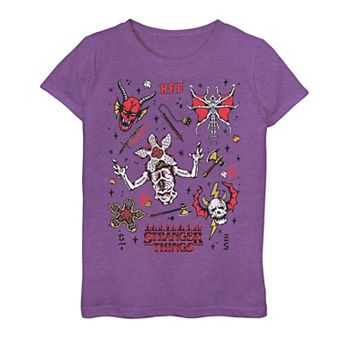 Girls 7-16 Stranger Things Monsters Flash Sheet Graphic Tee