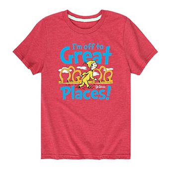 Boys 8-20 Dr. Seuss Off To Great Places Graphic Tee
