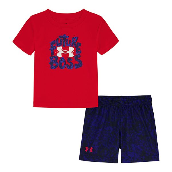 Toddler Boy Under Armour Future Boss Graphic Tee & Shorts Set