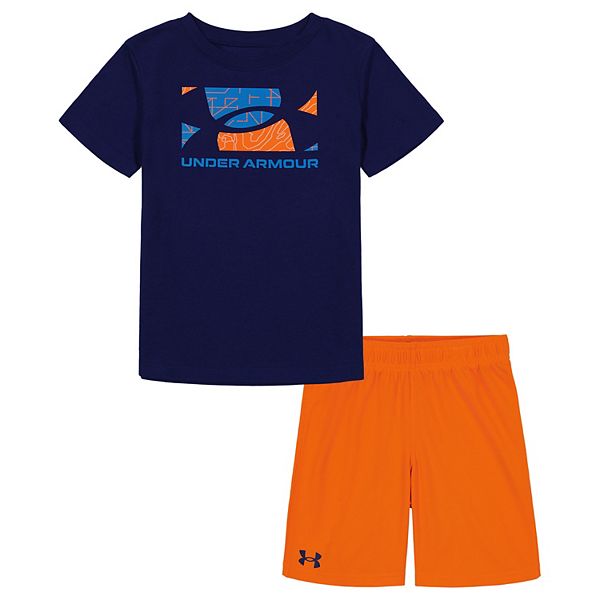 Baby & Toddler Boy Under Armour Mountains Tee & Mesh Shorts Set