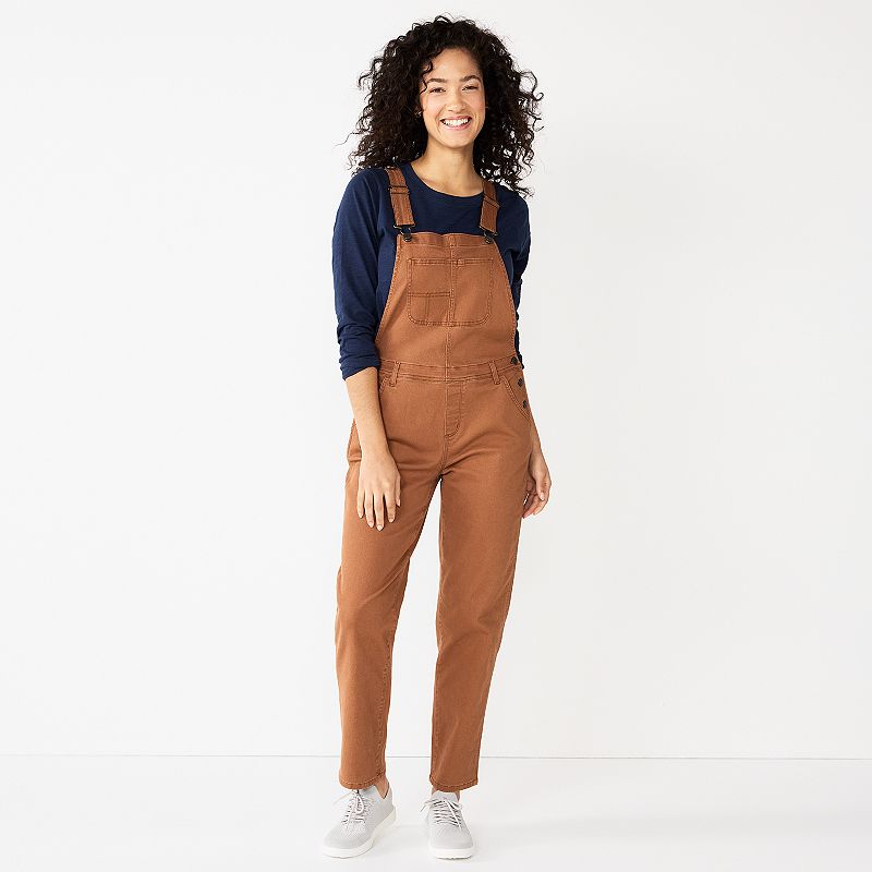 61208431 Womens Sonoma Goods For Life Cropped Jean Overalls sku 61208431