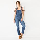 Women's Sonoma Goods For Life® Cropped Jean Overalls