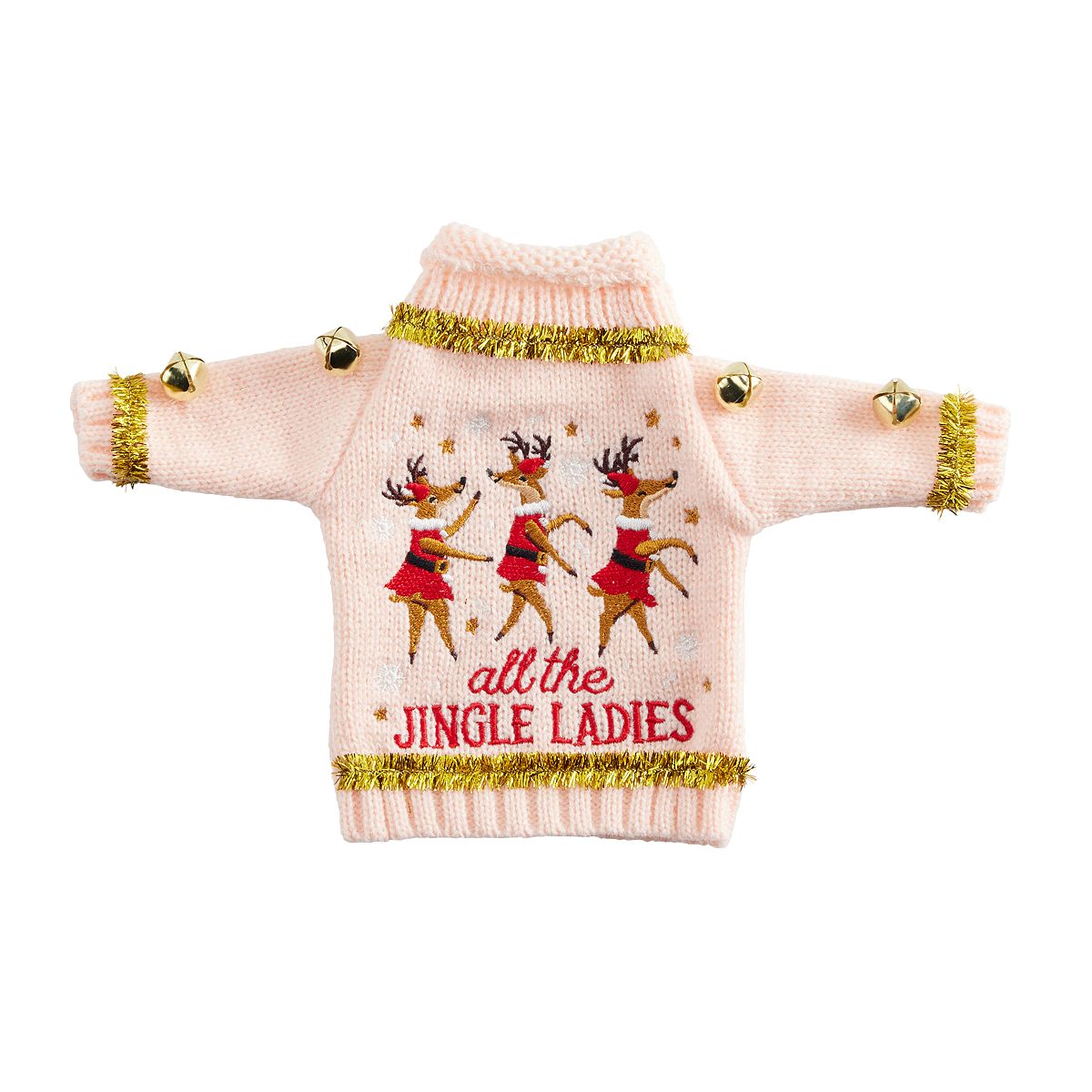 Design Clique Jingle Ladies Wine Sweater