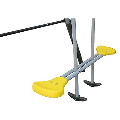 XDP Recreation Rising Sun Playground Outdoor Swing Set, Glider, SeeSaw, & Slide