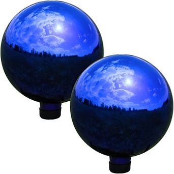 Sunnydaze Mirrored Surface Gazing Globe - 10 in