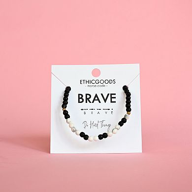 Ethic Goods Brave Morse Code Bracelet