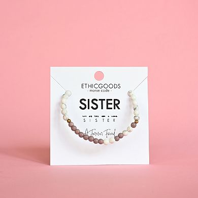 Ethic Goods Sister Morse Code Bracelet