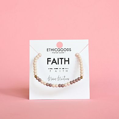 Ethic Goods Faith Morse Code Bracelet