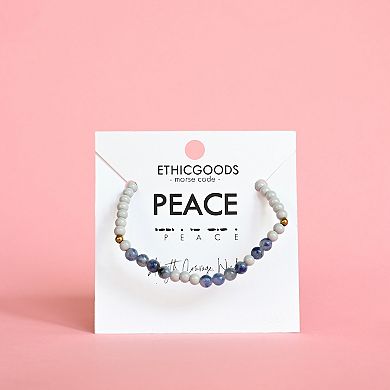 Ethic Goods Peace Morse Code Bracelet