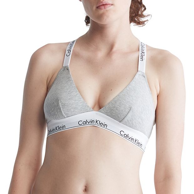 Calvin Klein Women's Modern Cotton Unlined Triangle Crossback Bralette 