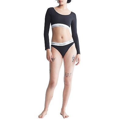Calvin Klein Modern Cotton Unlined Long Sleeve Bralette QF7010