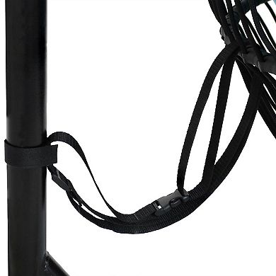 Sunnydaze Resin Wicker Hanging Egg Chair with Steel Stand/Cushions