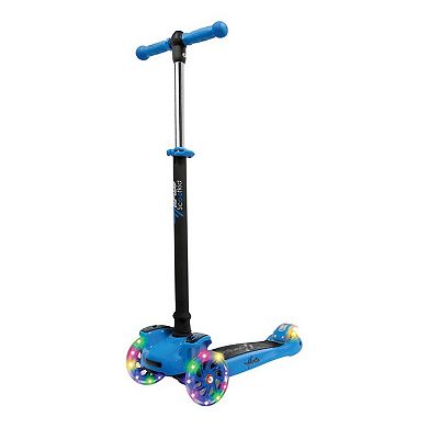 Hurtle ScootKid 3 Wheel Toddler Ride On Toy Scooter, Blue and Pink (2 Pack)