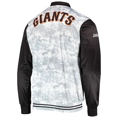 Men's Stitches Black San Francisco Giants Camo Full-Zip Jacket