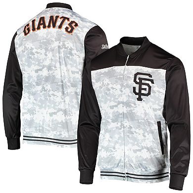 Men's Stitches Black San Francisco Giants Camo Full-Zip Jacket