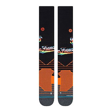 Men's Stance Black/Orange San Francisco Giants Pride Diamond Pro Over the Calf Socks