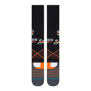 Men's Stance Black/Orange San Francisco Giants Pride Diamond Pro Over the Calf Socks