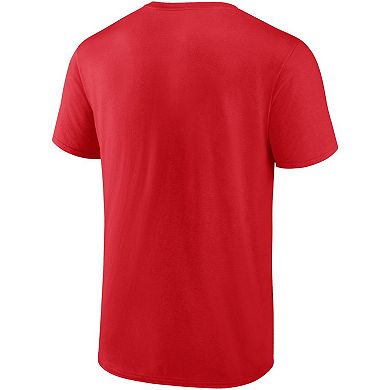 Men's Fanatics Branded Scarlet San Francisco 49ers Established T-Shirt