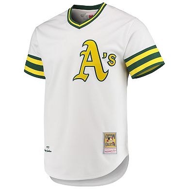 Men's Mitchell & Ness Reggie Jackson White Oakland Athletics 1972 Cooperstown Collection Authentic Jersey