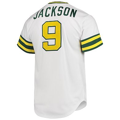 Men's Mitchell & Ness Reggie Jackson White Oakland Athletics 1972 Cooperstown Collection Authentic Jersey