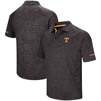 Men's Colosseum Black Tennessee Volunteers Big & Tall Down Swing Polo