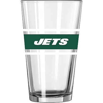 New York Jets 16oz. Stripe Pint Glass