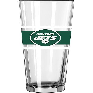 New York Jets 16oz. Stripe Pint Glass