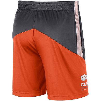 Men's Nike Anthracite/Orange Clemson Tigers Team Performance Knit Shorts