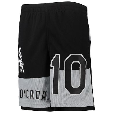 Youth Yoan Moncada Black Chicago White Sox Pandemonium Name & Number Shorts