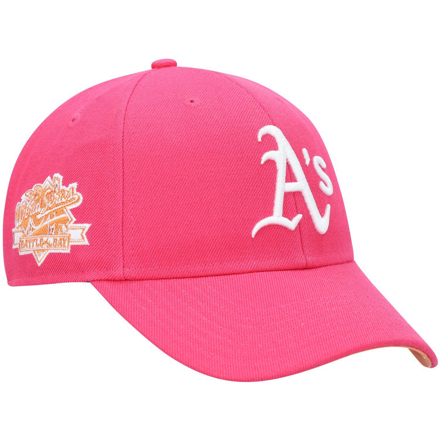 Men's Oakland Athletics Mitchell & Ness White Cooperstown Collection Pro  Crown Snapback Hat