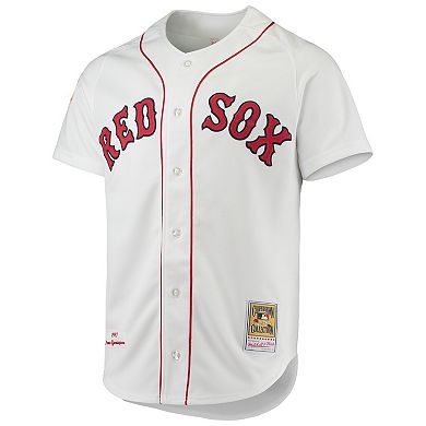 Men's Mitchell & Ness Nomar Garciaparra White Boston Red Sox 1997 Cooperstown Collection Authentic Jersey