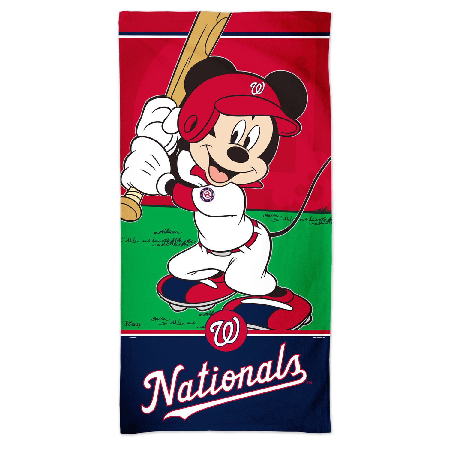 WinCraft Washington Nationals 30'' X 60'' Disney Spectra Beach Towel