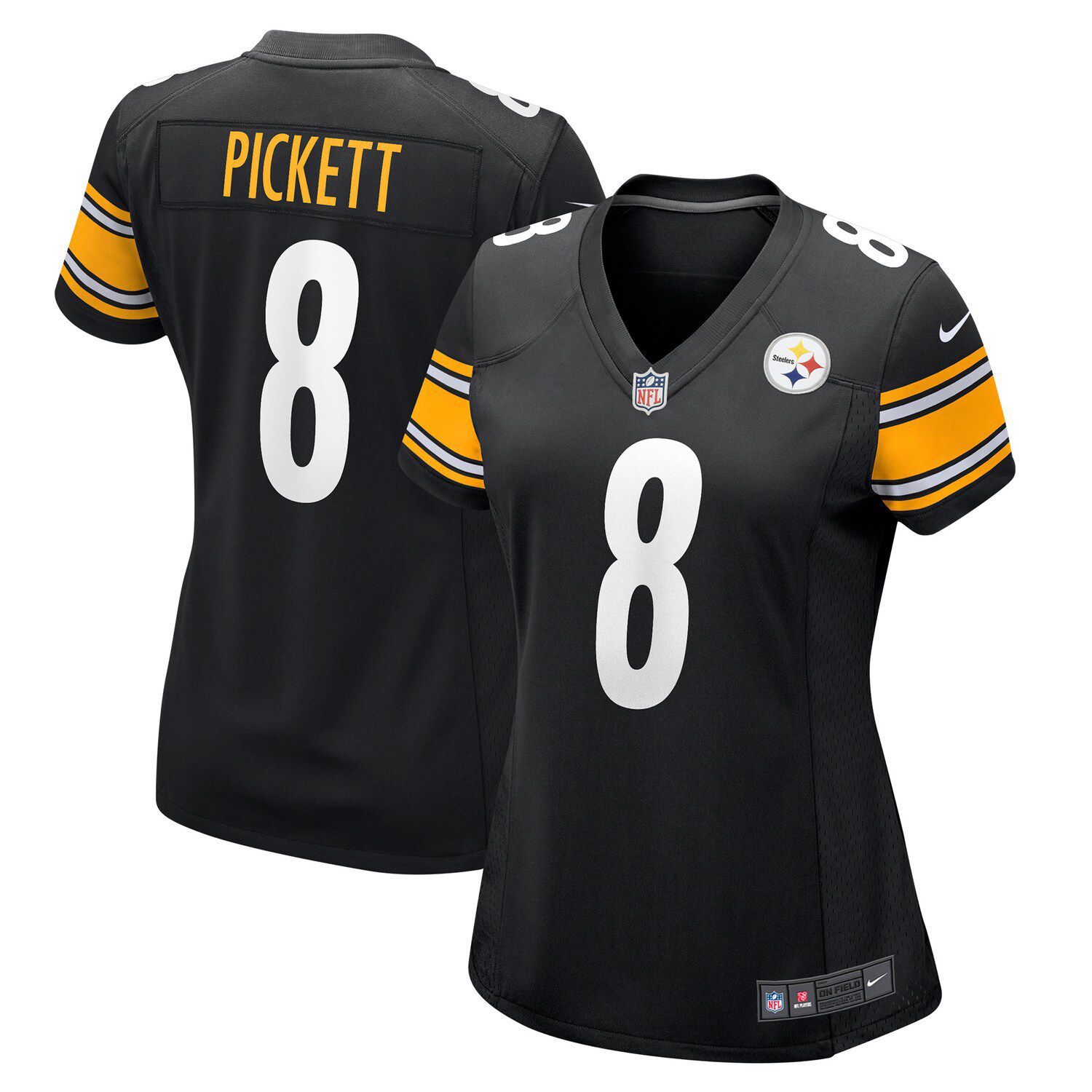 Men's Nike Kenny Pickett Black Pittsburgh Steelers Player Game Jersey