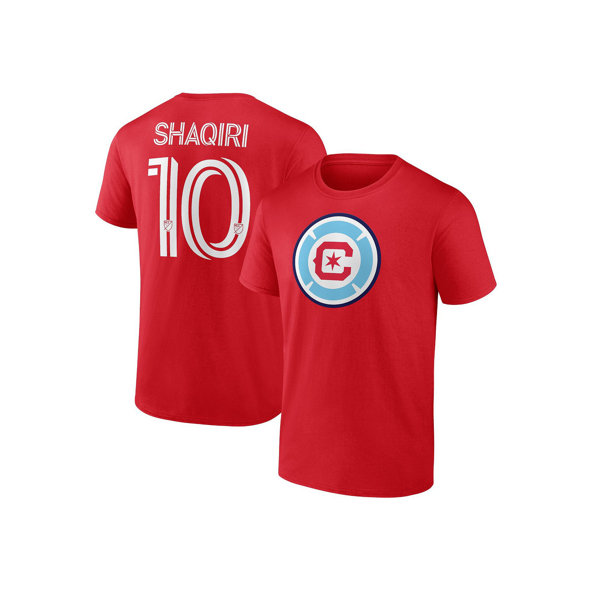 Mens Fanatics Branded Xherdan Shaqiri Red Chicago Fire Authentic Stack Nam