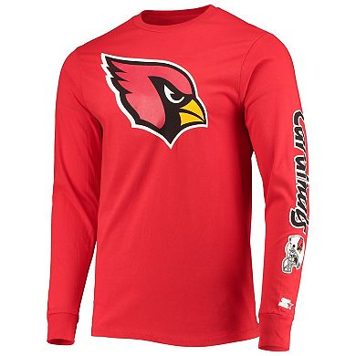 Men's Starter Cardinal Arizona Cardinals Halftime Long Sleeve T-Shirt