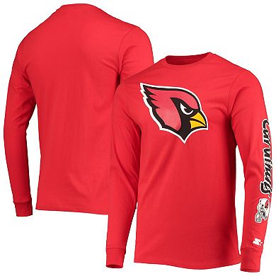 Men's Starter Cardinal Arizona Cardinals Halftime Long Sleeve T-Shirt