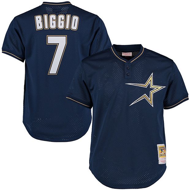 Men's Mitchell & Ness Craig Biggio Navy Houston Astros Cooperstown  Collection Batting Practice Jersey