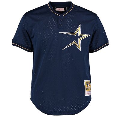 Men's Mitchell & Ness Craig Biggio Navy Houston Astros Cooperstown Collection Batting Practice Jersey